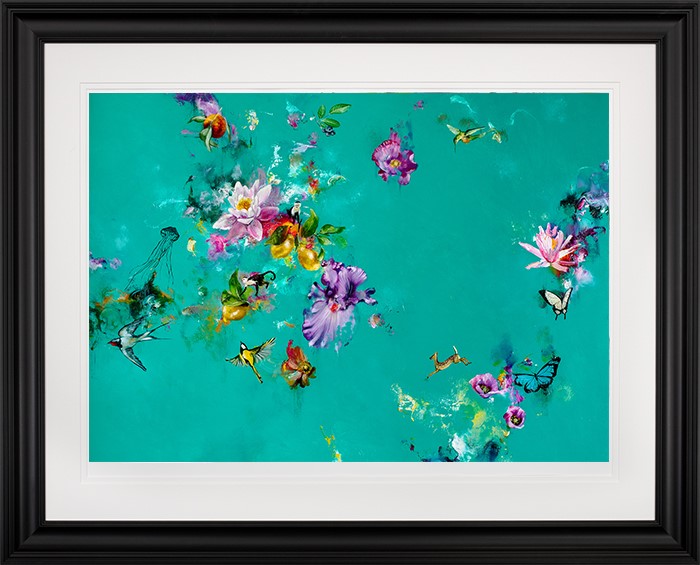 Flare Framed Print on Paper by Artist Katy Jade Dobson