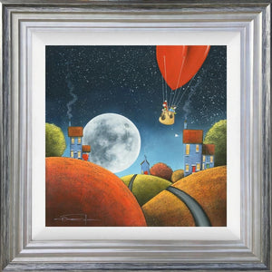 Fly Me To The Moon Framed Print on Board by Artist Dale Bowen 