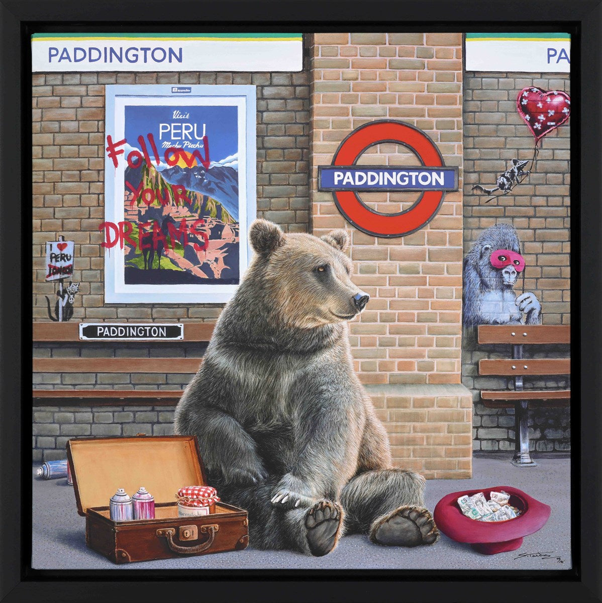 Follow Your Dreams Framed Limited Edition Print on Board by Artist Steve Tandy