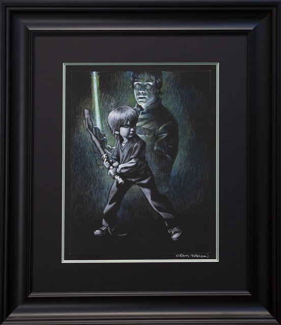 Force It Sketch Signed Framed Limited Edition Print on Paper by Artist Craig Davison