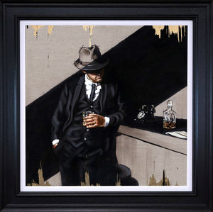 Fortune Favours The Brave Framed Hand Finished Print on Board by Artist Richard Blunt