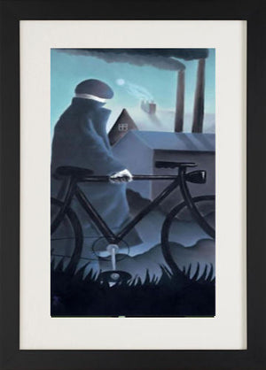 Full Moon Framed Print on Paper by Artist Mackenzie Thorpe