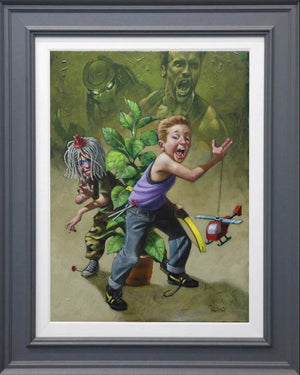 Get To Da Choppa Framed Canvas on Board by Artist Craig Davison