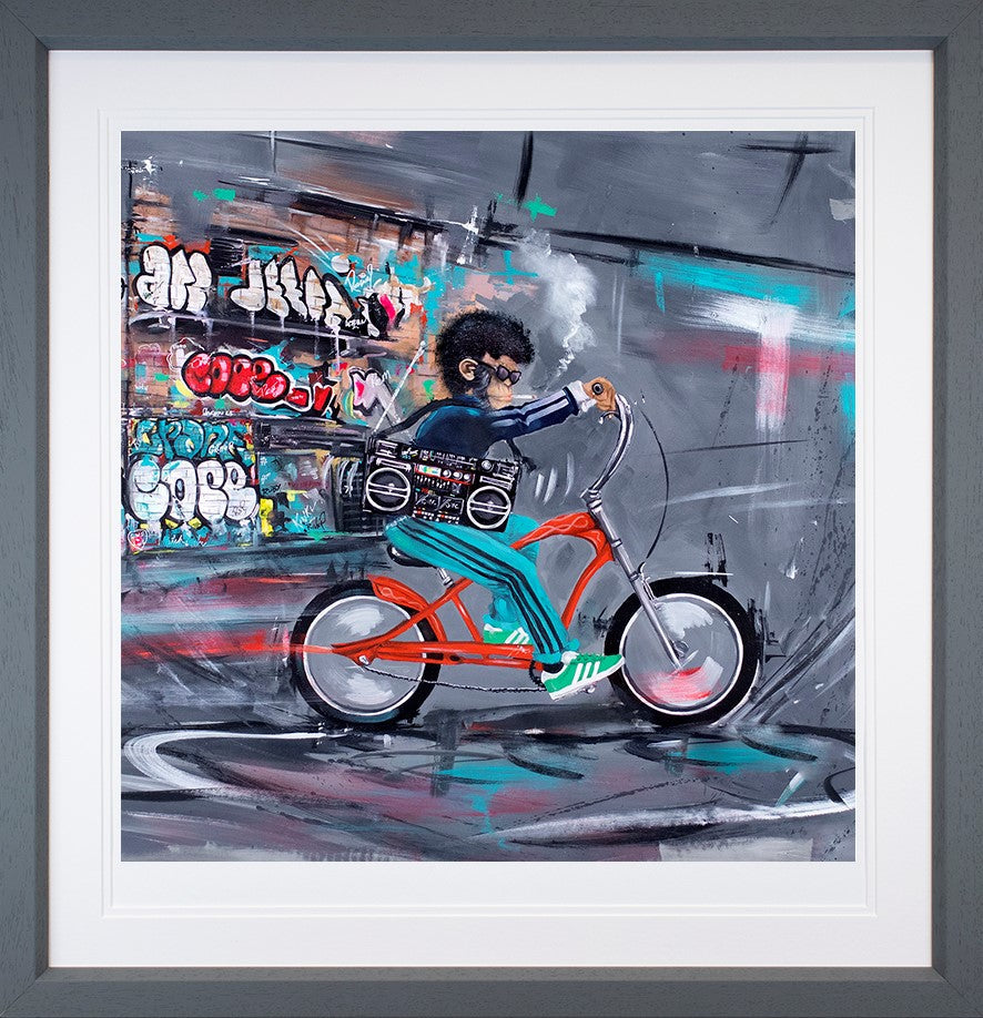 Ghetto Low Rider Framed Print on Paper by Artist Wild Seeley