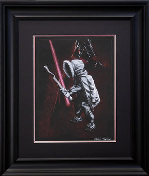 Go Dark Sketch Signed Framed Limited Edition Print on Paper by Artist Craig Davison