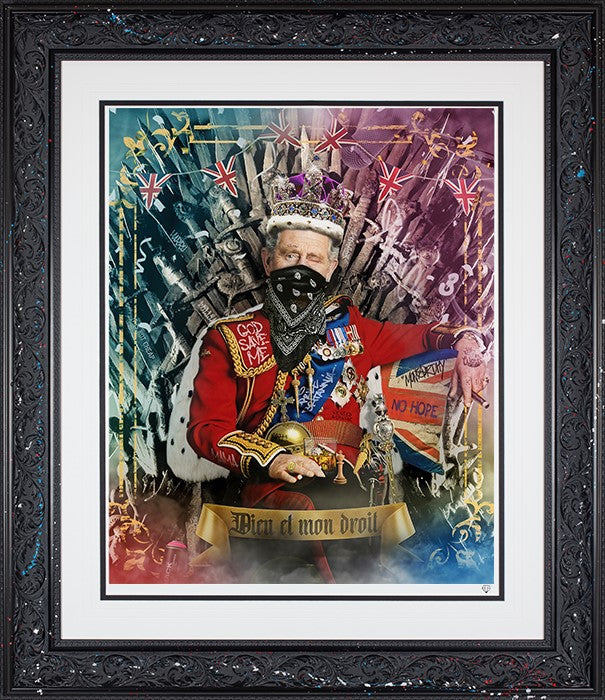 God Save The King Framed Print on Paper by Artist JJ Adams