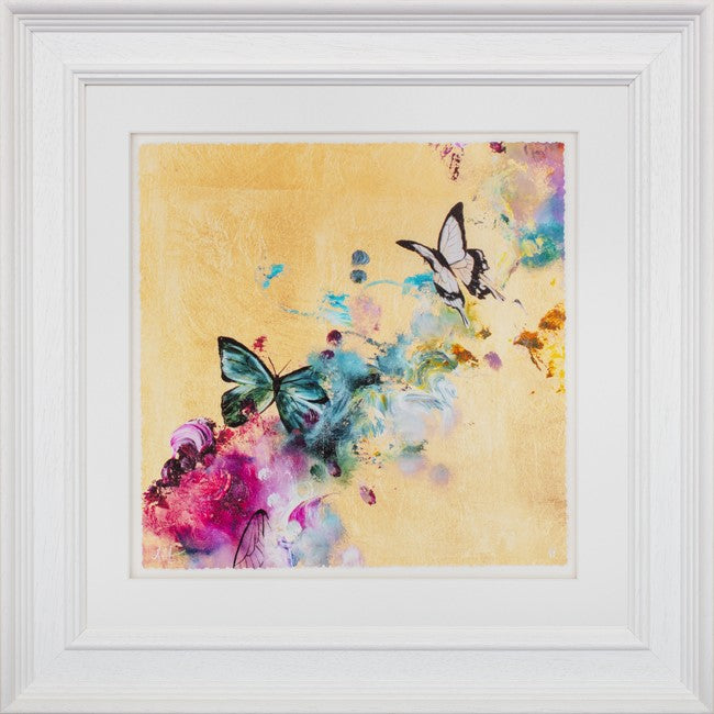 Golden Aura I Framed Print on Paper by Artist Katy Jade Dobson