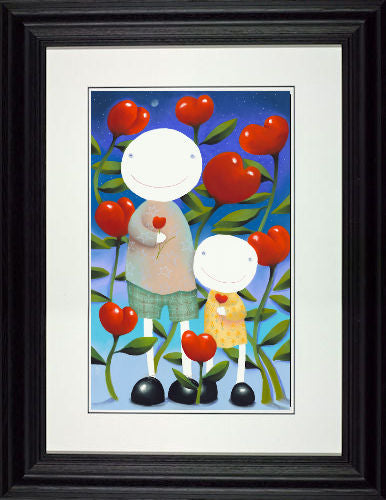 Happiness Framed Print on Paper by Artist Mackenzie Thorpe