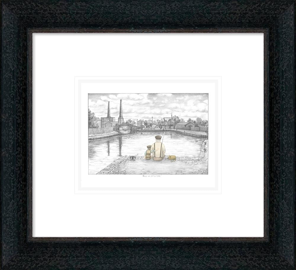 Have We Got A Bite Signed Framed Limited Edition Print on Paper by Artist Leigh Lambert