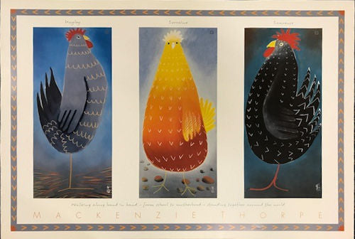 Hayley, Lorraine and Lawrence Art Poster by Artist Mackenzie Thorpe