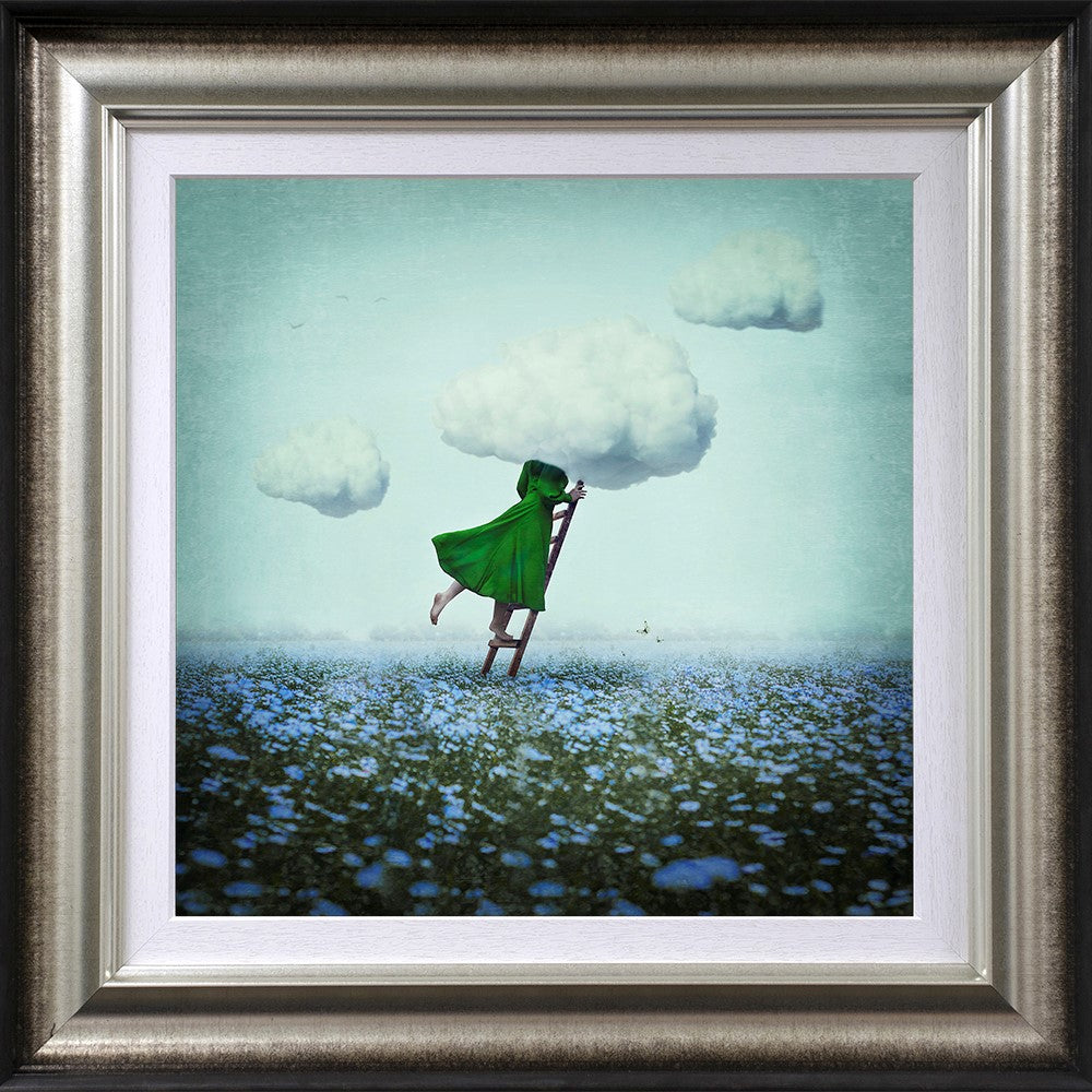 Head In The Clouds Framed Print on Paper by Artist Michelle Mackie