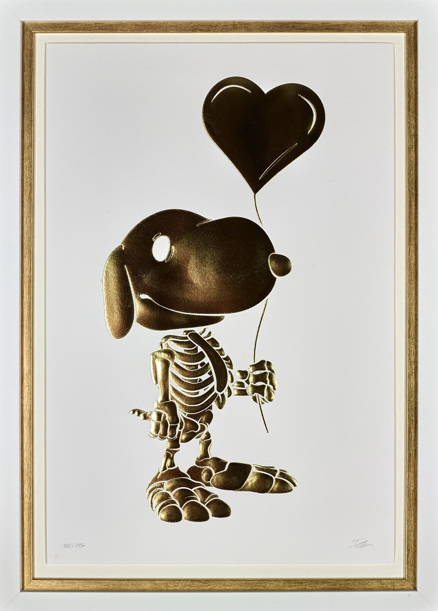 Heart of Gold Framed Print on Paper by Artist Alessandro Paglia
