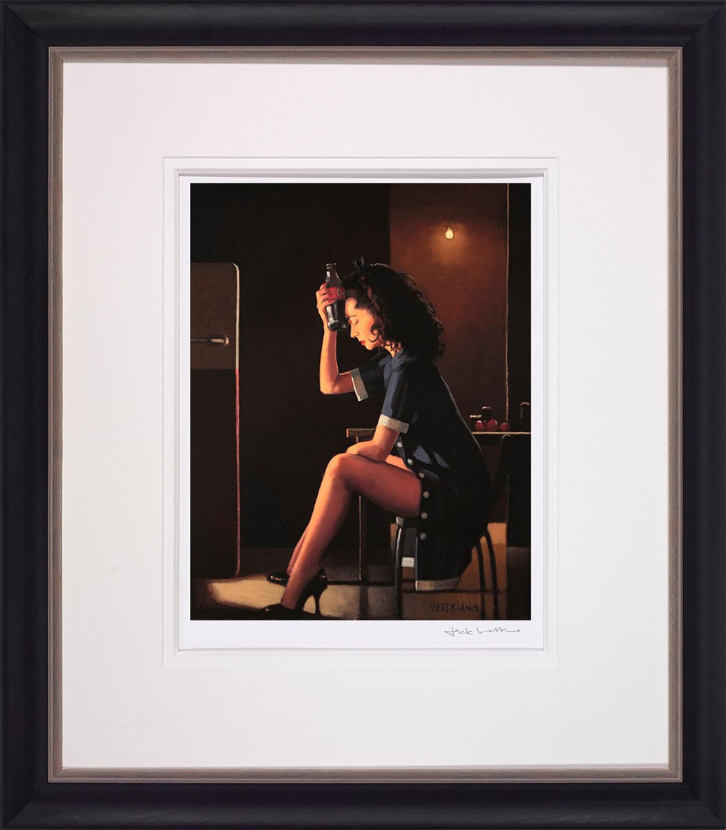 Heatwave Framed Print on Paper by Artist Jack Vettriano