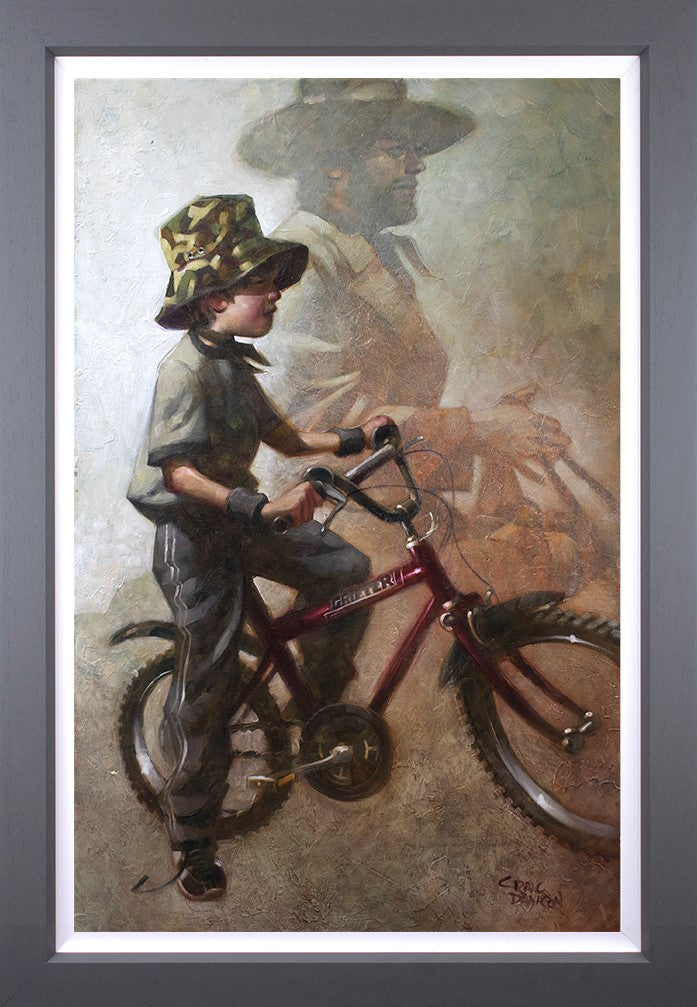 High Plains Grifter Framed Canvas on Board by Artist Craig Davison