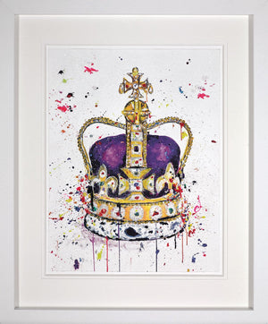 His Majesty Framed Print on Paper by Artist Stephen Graham