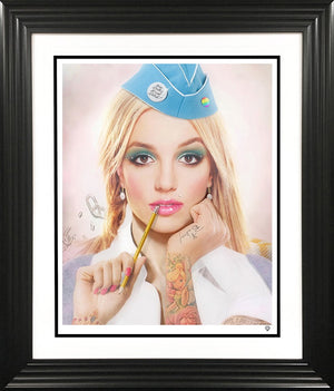 Hit Me Baby One More Time Colour Framed Print on Paper by Artist JJ Adams