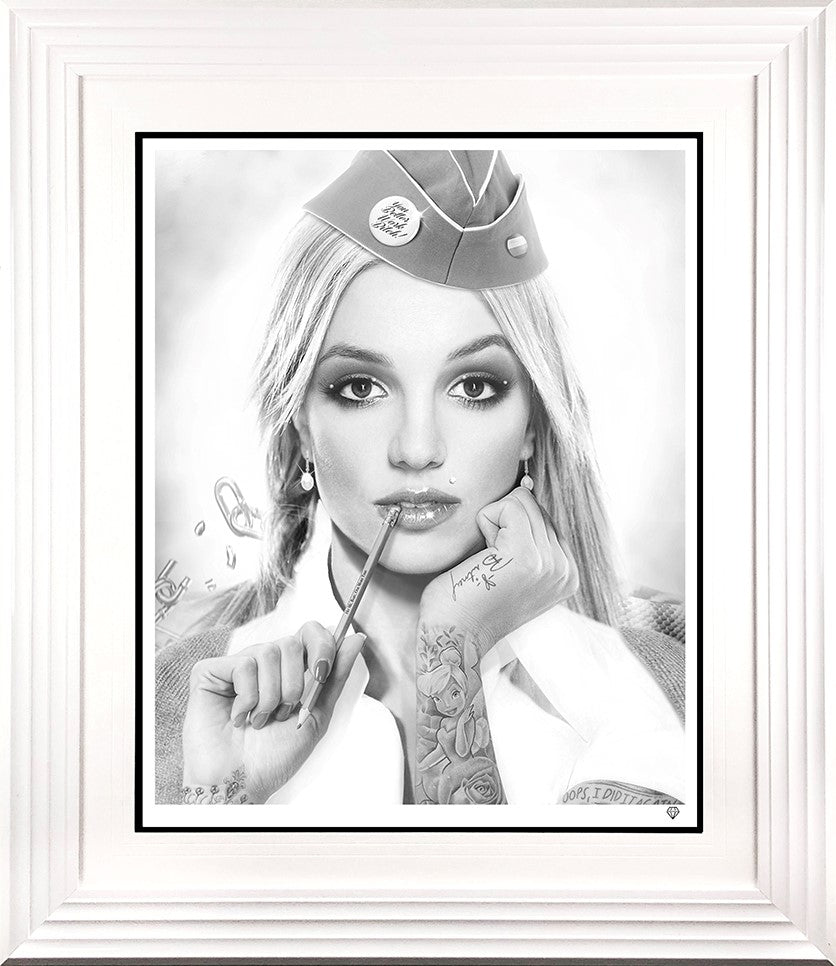 Hit Me Baby One More Time Framed Print on Paper by Artist JJ Adams