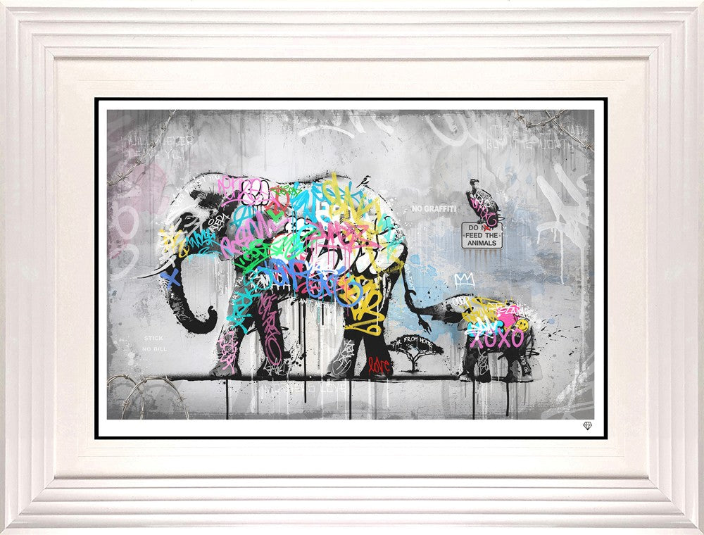Hold Tight Signed Framed Limited Edition Print on Paper by Artist JJ Adams