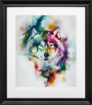 Howl Framed Print on Paper by Artist Katy Jade Dobson