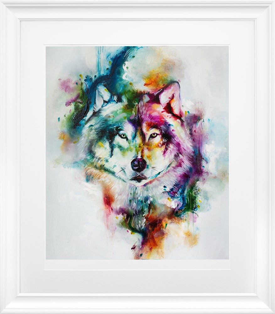 Howl Framed Print on Paper by Artist Katy Jade Dobson