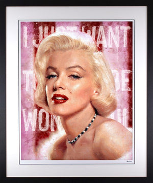 I Just Want To Be Wonderful Framed Print on Paper by Artist Monica Vincent