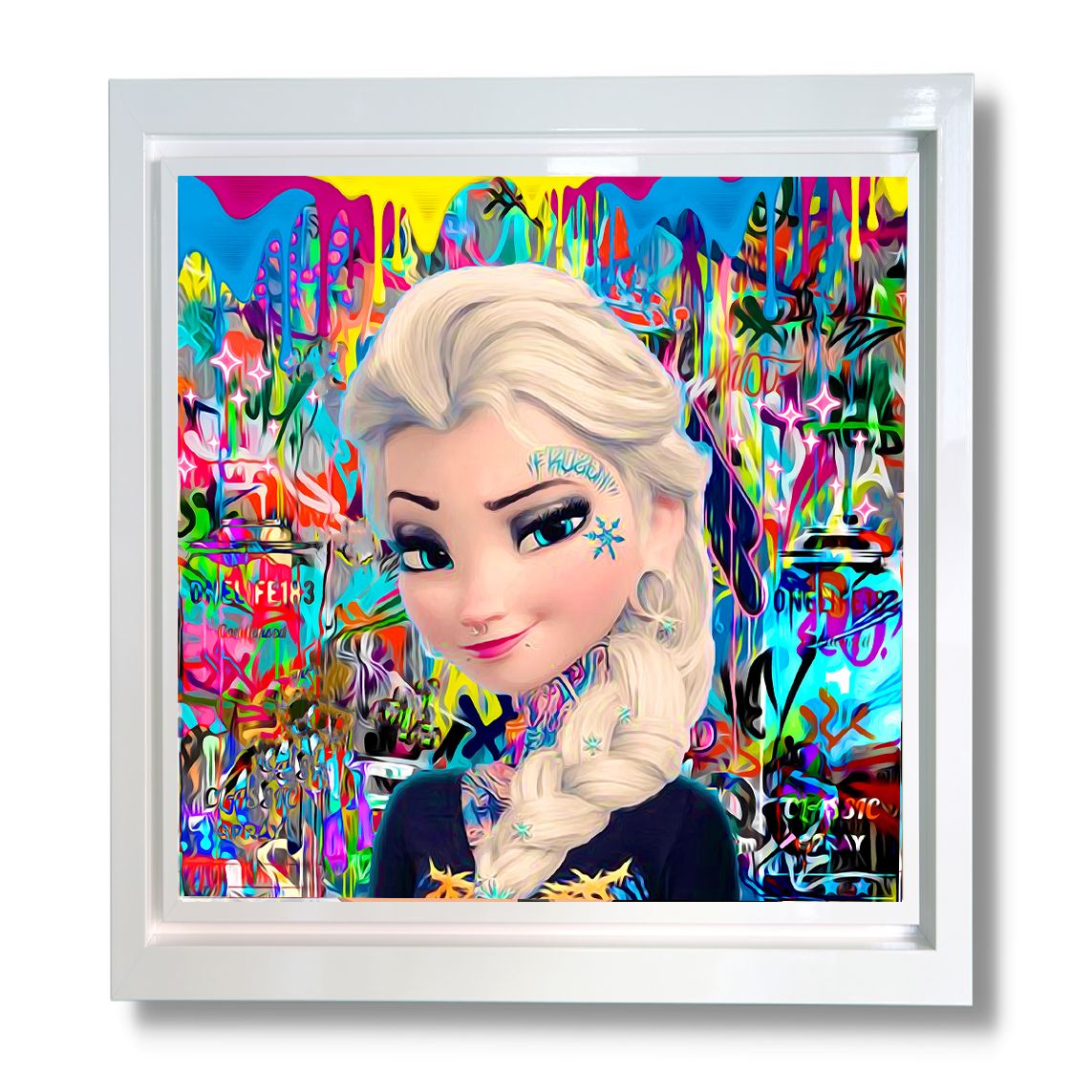 Ice Ice Baby Elsa Framed Print on Board by Artist #Onelife