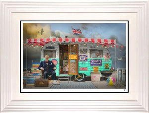 I'd Rather Be Camping Framed Limited Edition Print on Paper by Artist JJ Adams