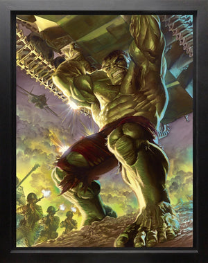 Immortal Hulk Framed Print on Canvas by Artist Alex Ross 