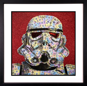 In a Capitalist Galaxy Far Far Away Framed Print by Artist Chess