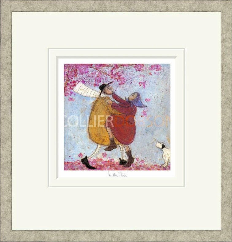 In The Pink Signed Framed Limited Edition Print on Paper by Artist Sam Toft