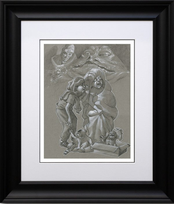 Jabba Jibber Jabber Framed Signed Limited Edition Print on Paper by Artist Craig Davison