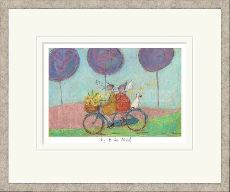Joy To The World Signed Framed Limited Edition Print on Paper by Artist Sam Toft
