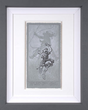 Just Rope, Throw & Brand Em Framed Signed Limited Edition Print on Paper by Artist Craig Davison 
