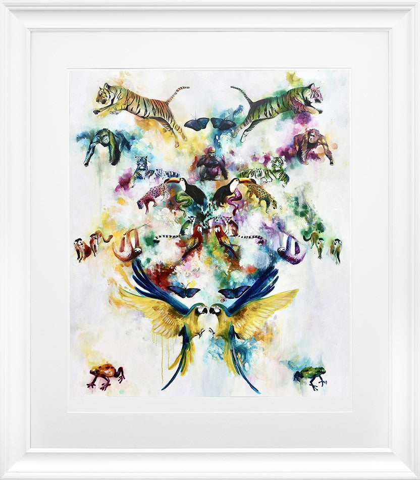 Kaleidoscope Framed Print on Paper by Artist Katy Jade Dobson