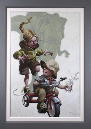 Keep Absolutely Still, Her Vision Is Based On Movement Framed Signed Limited Edition Print on Board by Artist Craig Davison