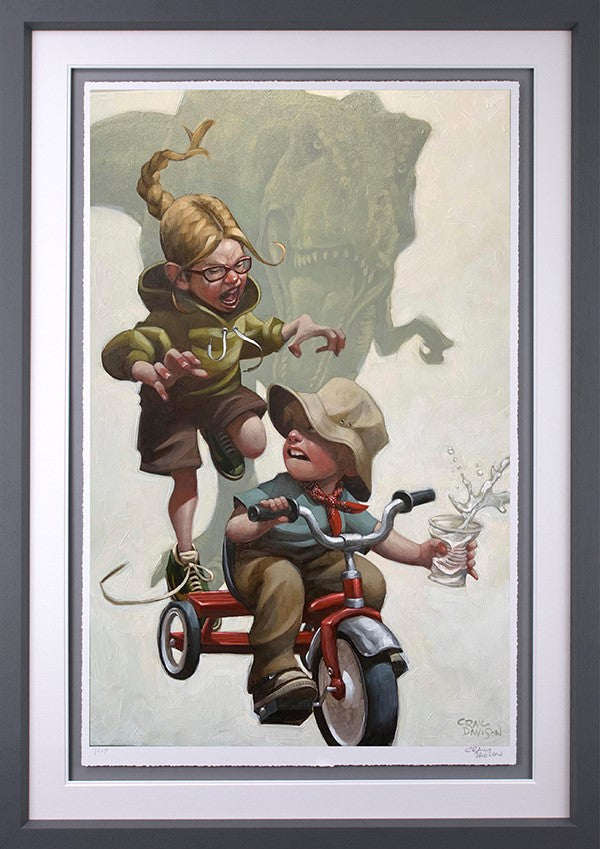  Keep Absolutely Still, Her Vision Is Based On Movement Framed Print on Paper by Artist Craig Davison