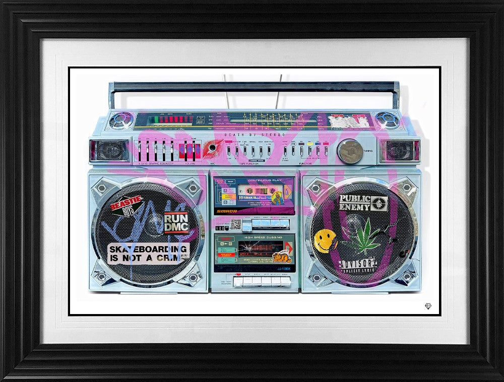 Keepin It Old School Framed Limited Edition Print on Paper by Artist JJ Adams
