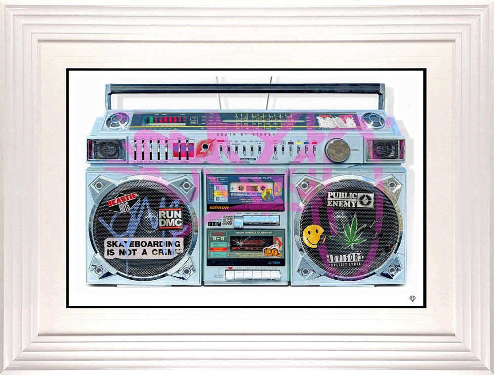 Keepin It Old School Framed Limited Edition Print on Paper by Artist JJ Adams