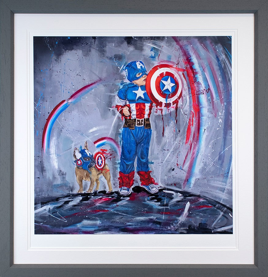 Kid of America Framed Print on Paper by Artist Wild Seeley