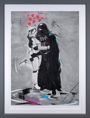 Kinky Vader Part II Framed Print on Paper by Artist Wild Seeley