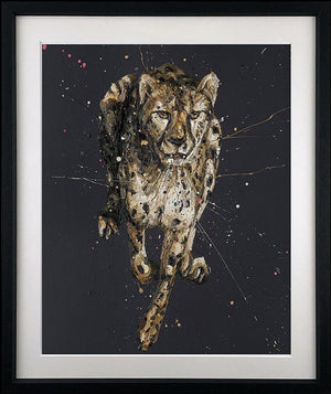 Lance Framed Signed Limited Edition Print on Paper by Artist Paul Oz