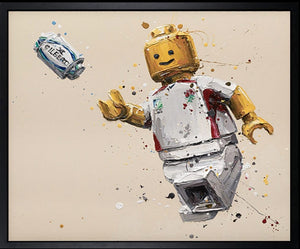 Lawrence Dallego Framed Signed Limited Edition Print on Canvas by Artist Paul Oz