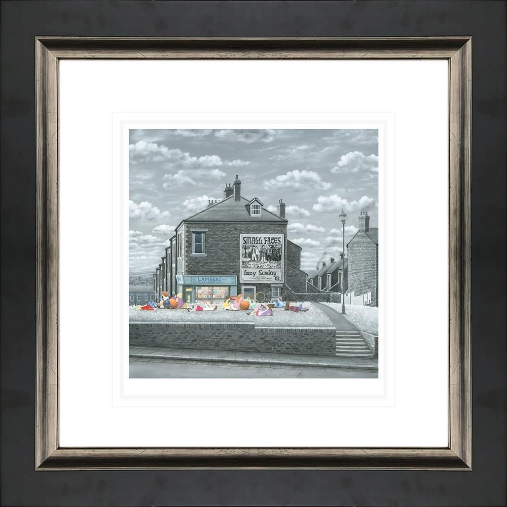 Lazy Sunday Afternoon Framed Print on Paper by Artist Leigh Lambert