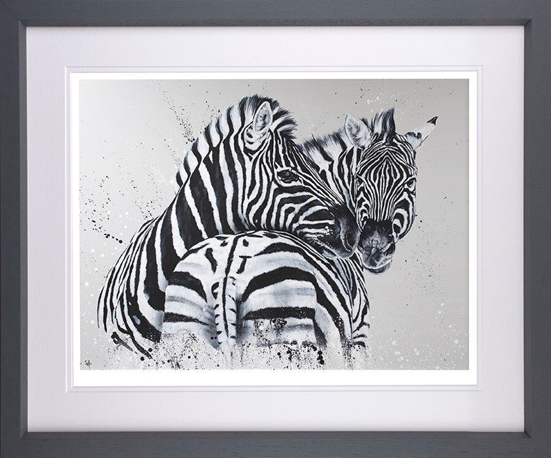 Lean on Me Framed Print on Paper by Artist Dean Martin (The Mad Artist)