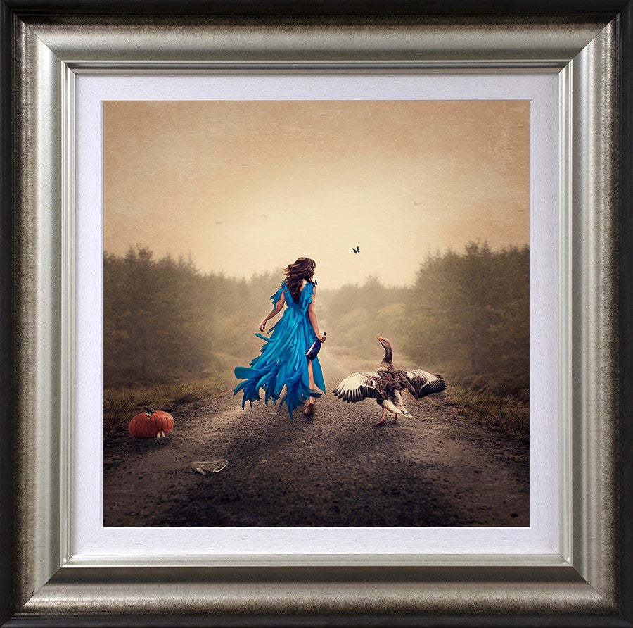 Leaving The Party Early Framed Print on Paper by Artist Michelle Mackie