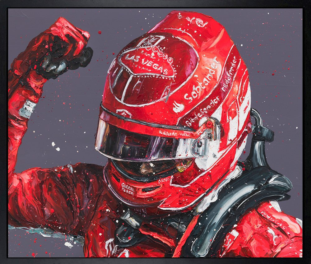 Leclerc Vegas II Framed Limited Edition Print on Canvas by Artist Paul Oz