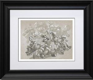 Lets A Go Framed Signed Limited Edition Print on Paper by Artist Craig Davison