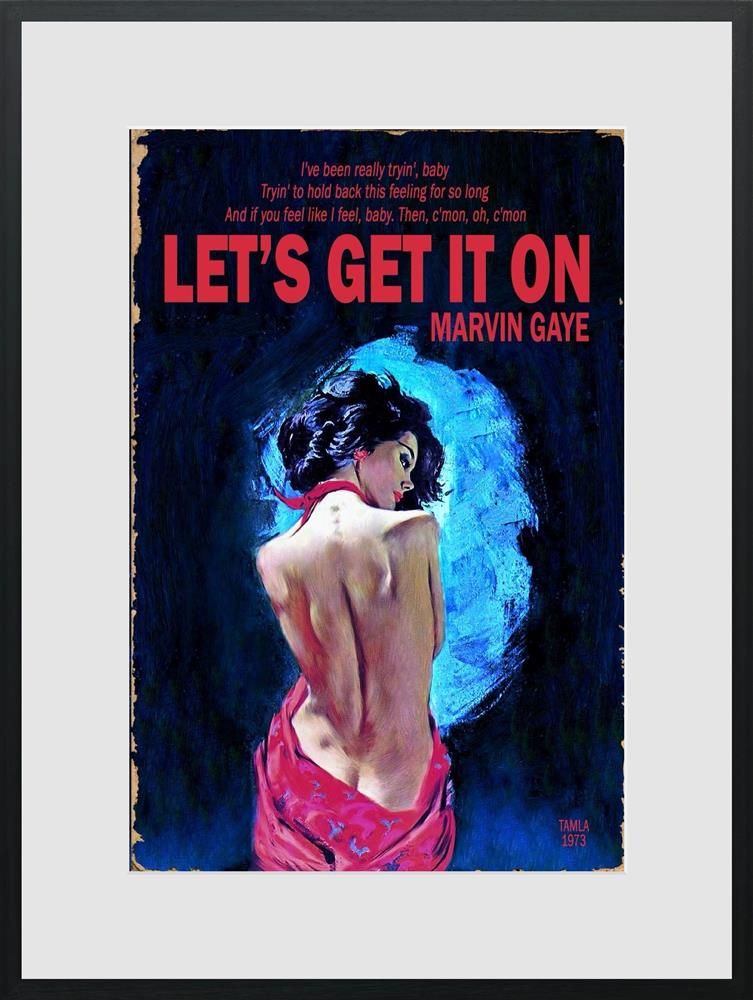 Lets Get It On Framed Print on Paper by Artist Linda Charles