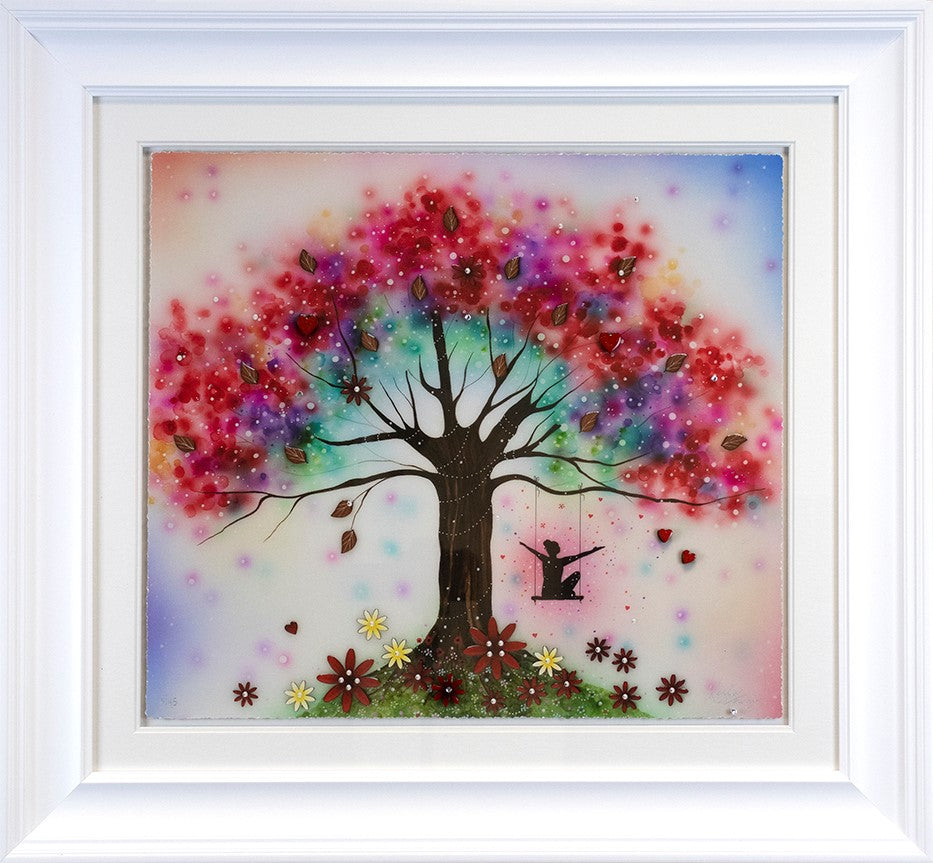 Letting Go Framed Print on Paper by Artist Kealey Farmer