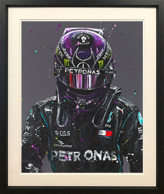 Lewis 2020 Framed Print on Paper by Artist Paul Oz